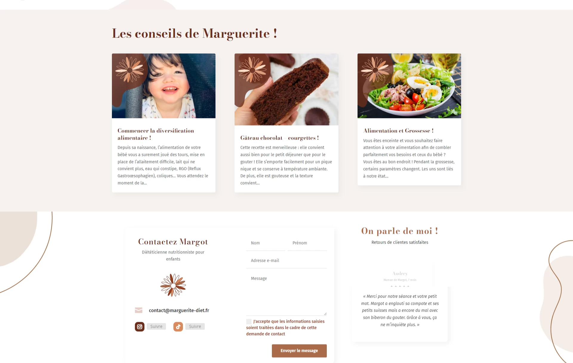 La diversification alimentaire (livre) - Marguerite